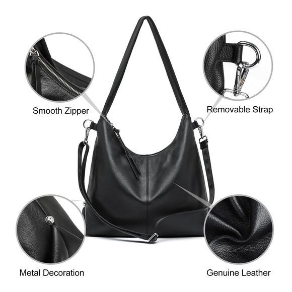 Hobo Bag Handbags, Genuine Leather Crossbody Bags Shoulder Purses >:( - Picture 5 of 7